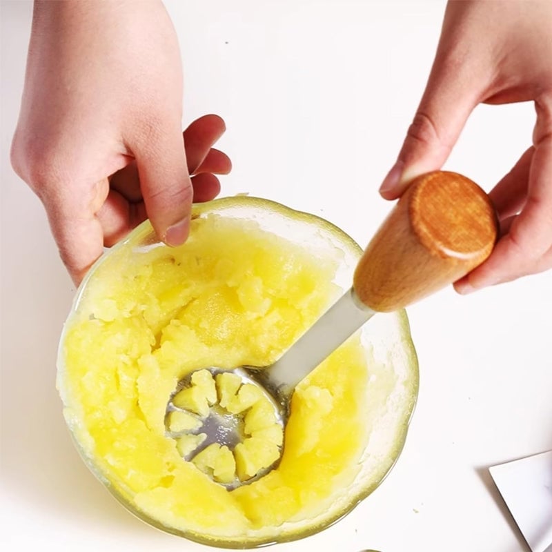 Edelstahl-Kartoffelstampfer mit dickem Griff