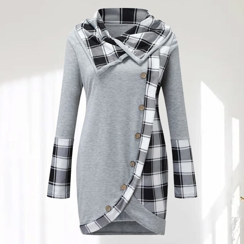 Vintage Plaid Patchwork Dress