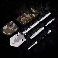 Multifunctional portable outdoor camping engineer shovel