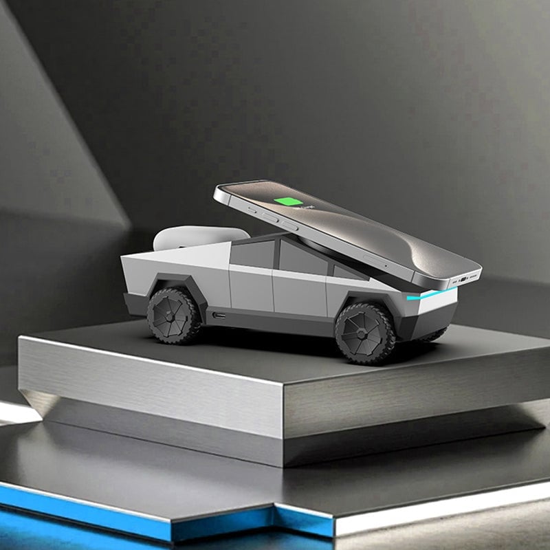 Cybertruck-Inspired 3-in-1 Multifunctional Wireless Charger