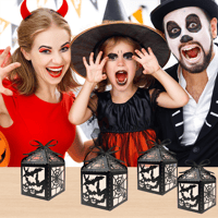 Halloween-Themed Glitter Decorative Candy Box