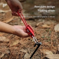 Praktisk justerbart campingreb