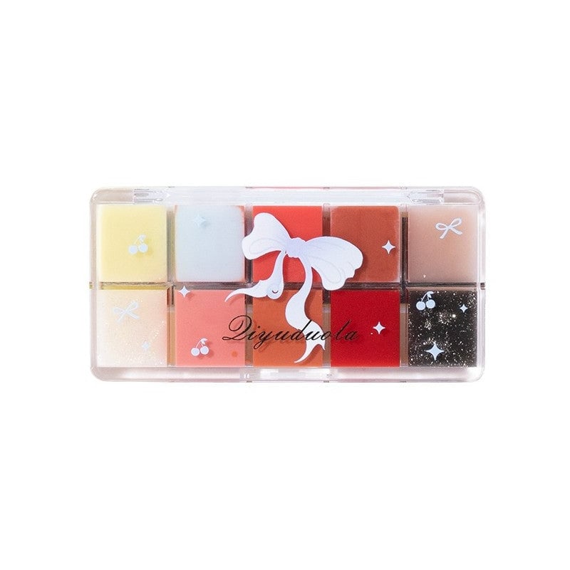 10 Colors Lip Jelly Palette