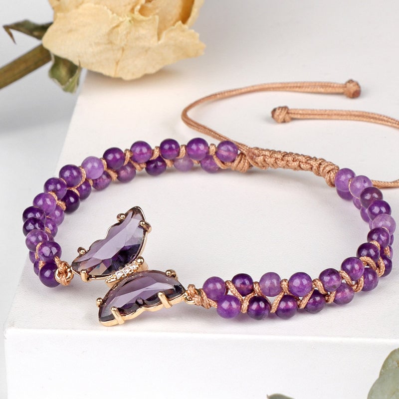 Healing Crystal Butterfly Bracelet