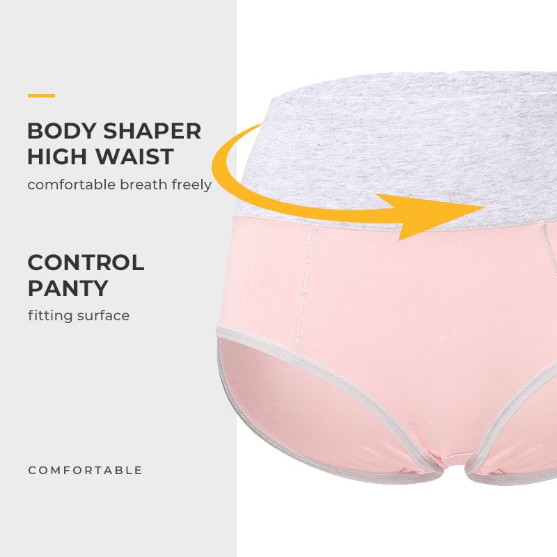 Ladies High Waist Knickers Plus Size Cotton Briefs