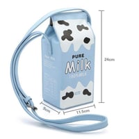 Cute Milk Box Crossbody Bag / Casual Phone Purse