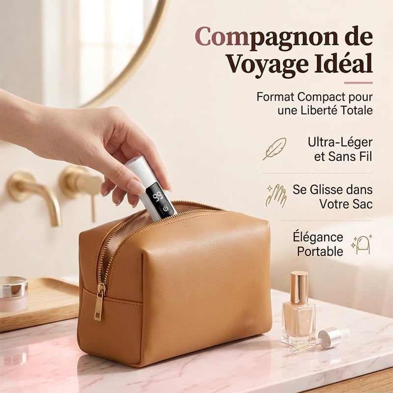 Lime à ongles électrique avec éclairage LED