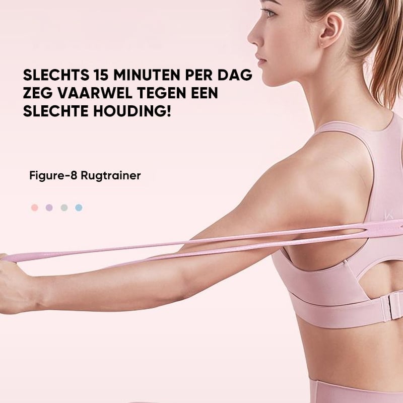 8-vormige siliconen weerstandsband met massagegreep