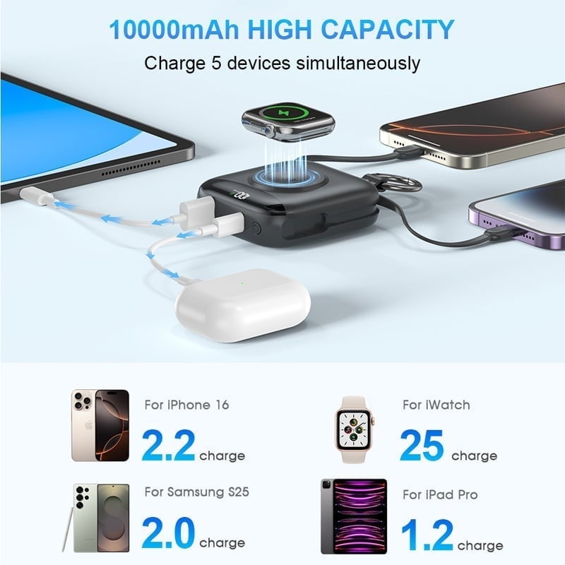 Portable Watch Fast Charging Power Bank 