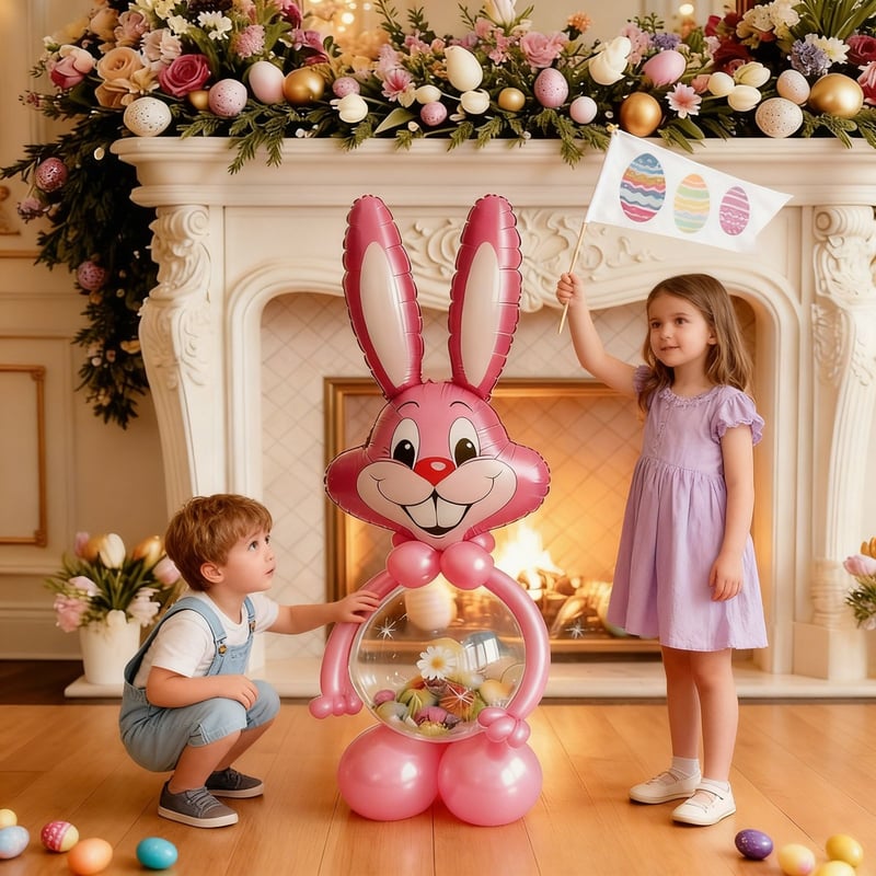 Easter Bunny Balloon Set