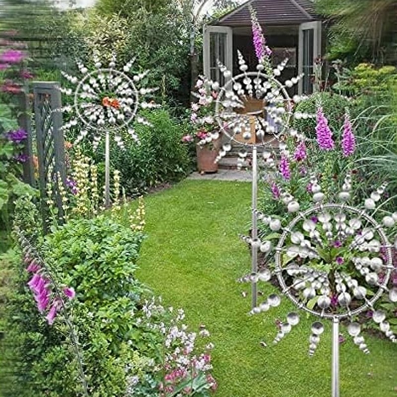 Garden Magic Moulin à vent cinétique en métal