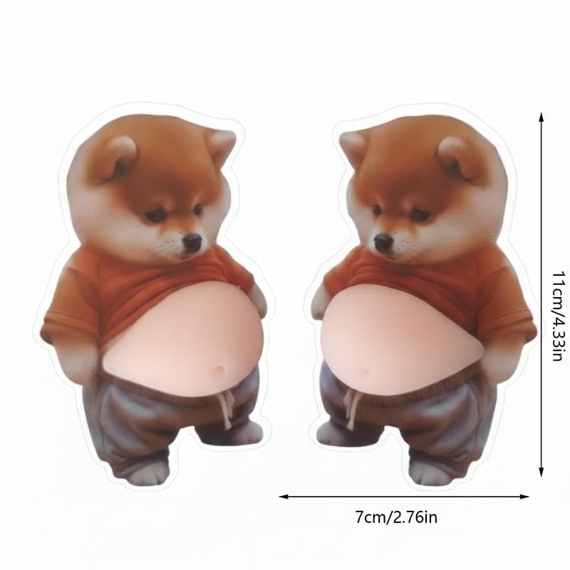 Chubby Shiba Inu Anti-Collision Sticker