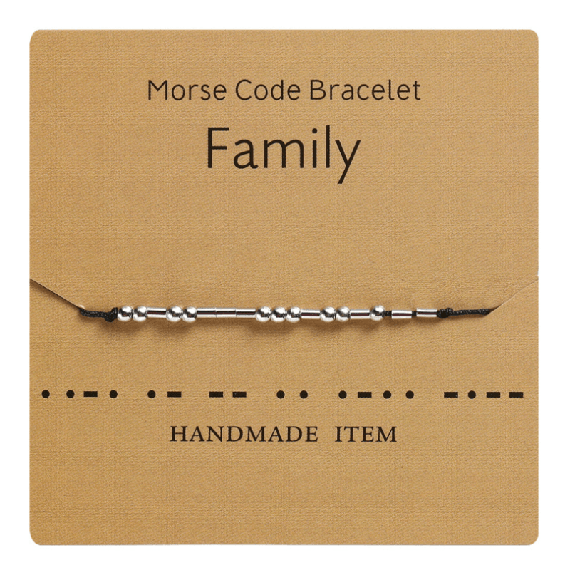 Funny Morse Code Couple Bracelet