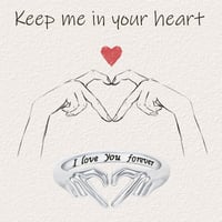 Til min smukke datter – I Love You Forever- Ring