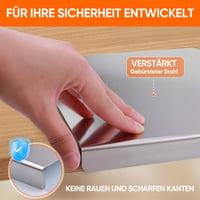 Sakerplus® Schneidebrett aus Edelstahl für die Küche