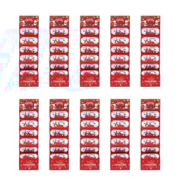 Foldable 6-Slot Christmas Red Envelope