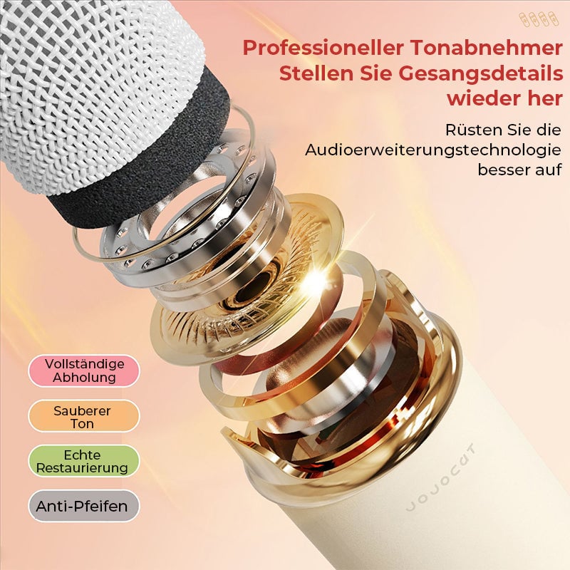 Tragbarer Bluetooth-Lautsprecher mit drahtlosem Mikrofon