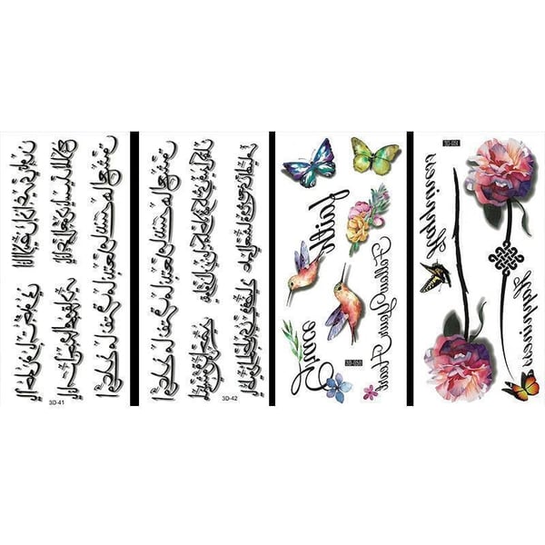 Adesivi per tatuaggi 3D (16 pezzi)