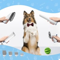Pet Grooming Kit with 2.3L Vacuum Suction – Low Noise & 5-in-1 Tools