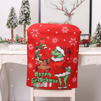Christmas Grinch Plush Chair Cover