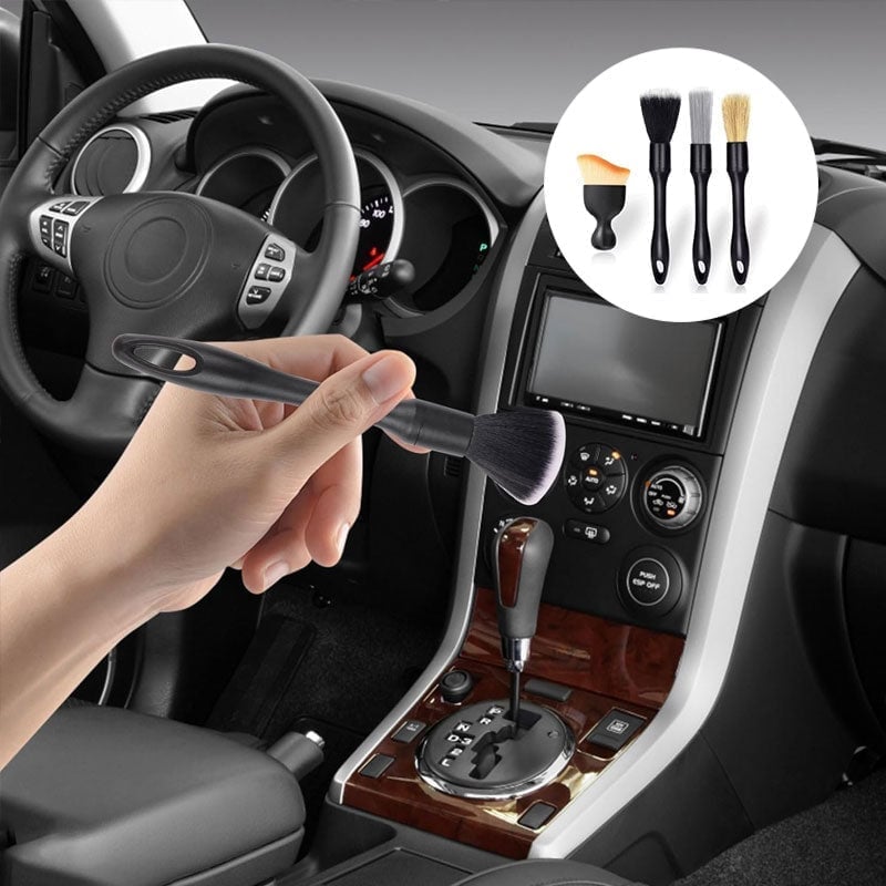 4-teiliges Auto-Innenreinigungsbürsten-Set