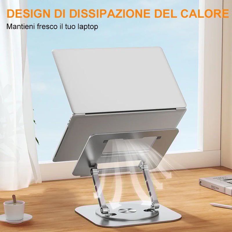 🔥 Saldi estivi - 49% di sconto 🔥Porta iPad pieghevole e girevole in lega di alluminio