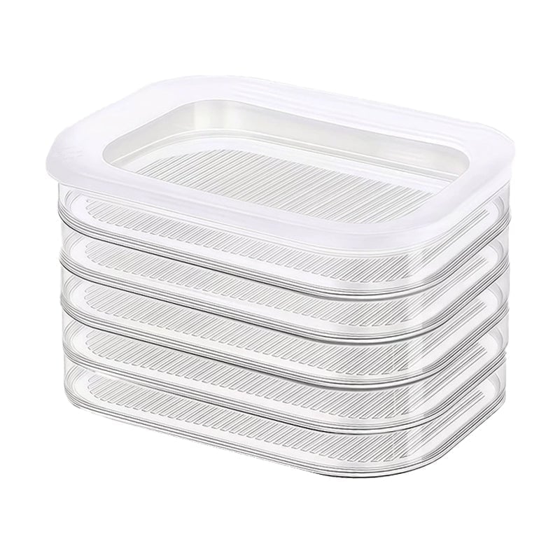 Multi-Layer Food Storage Box with Lid