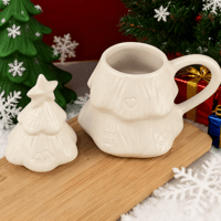 DIY Ceramic Christmas Tree Coloring Mug