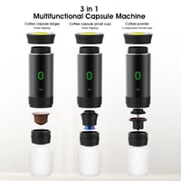 Portable capsule coffee machine