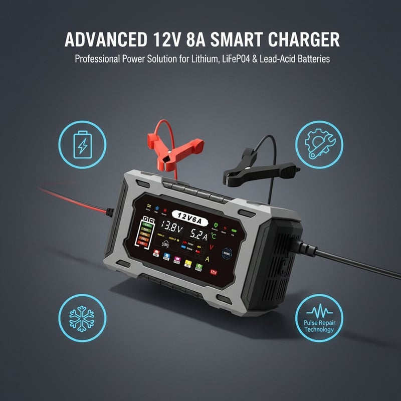 12V Smart Battery Charger Maintainer