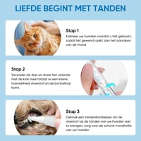 Nieuwe verbeterde tandenborstelpen voor huisdieren