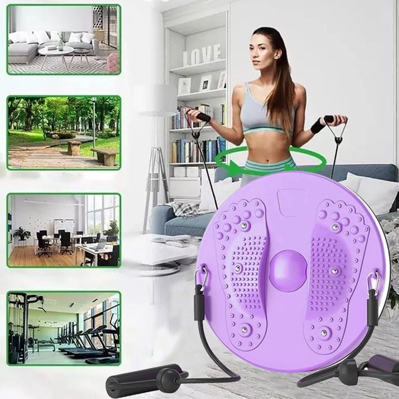 Magnetic Waist Twisting Disc with Resistance Bands