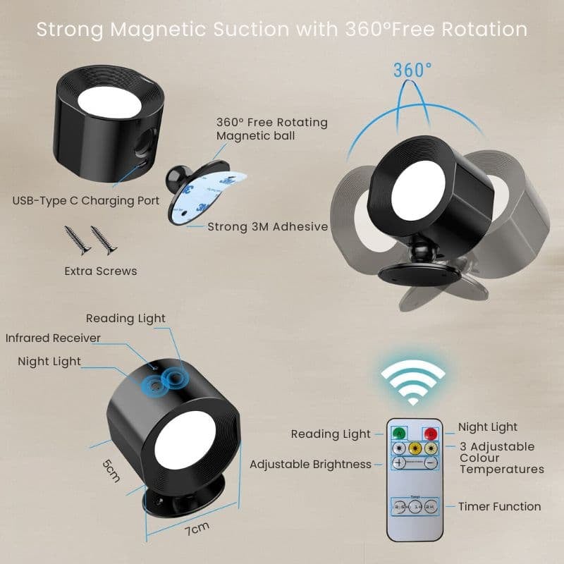 Rechargeable LED Wall Light