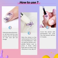 Sank Nail Stickers for Women and Little Girls