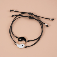 Tai Chi Yin and Yang Couple Bracelets