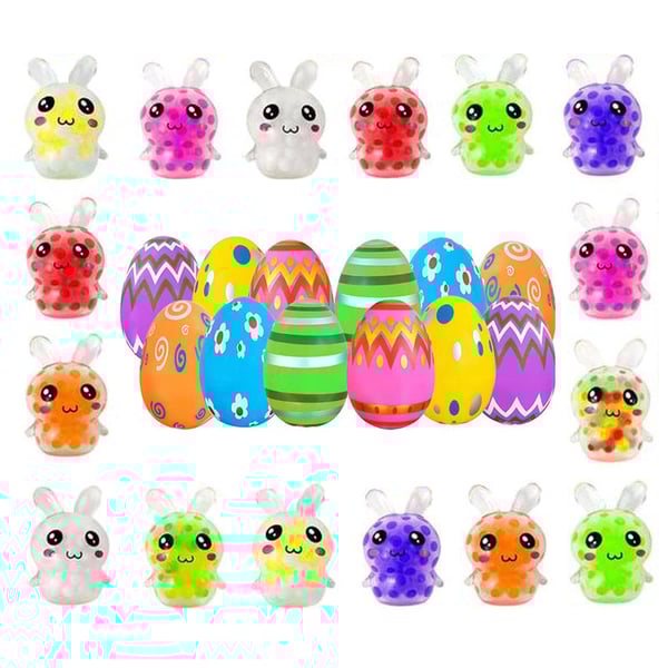 Prefilled Easter Eggs with Squeeze Toys