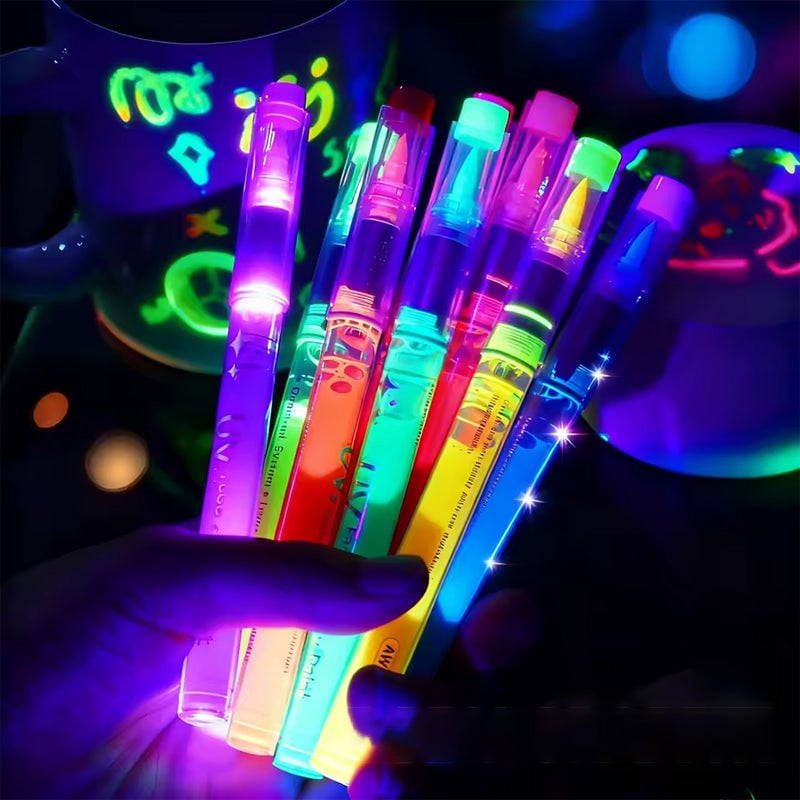 UV Neon Ansiktsmalingstusjer 12 Farger