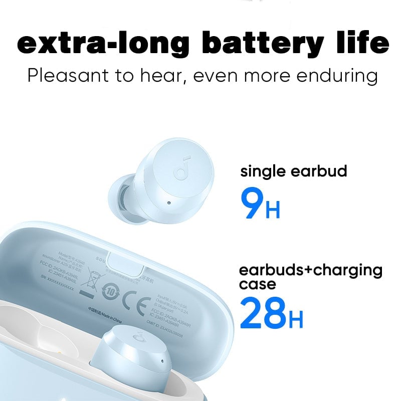 Long-lasting In-ear Wireless Bluetooth Headphones