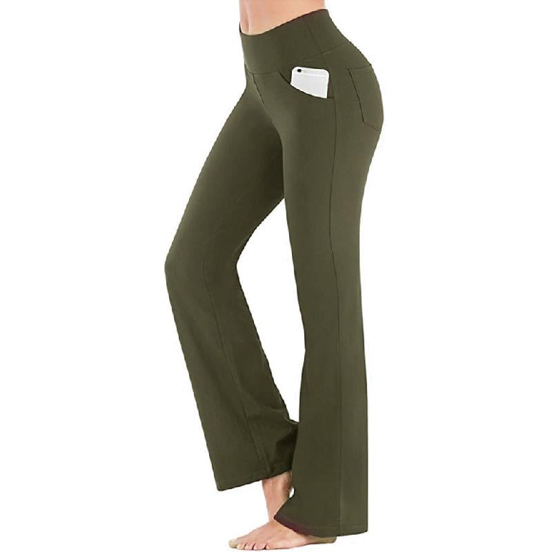 Damen hoher Taille und ausgestelltem Bein Yogahose