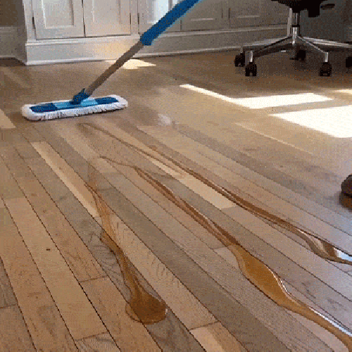 Floor mopping demonstration