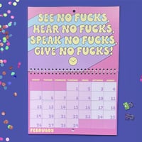 Funny and Sweary Double Page Wall Calendar