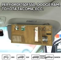 Organizzatore tattico per alette parasole da auto