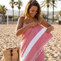 Large Quick Dry Jacquard Beach Bath Towel