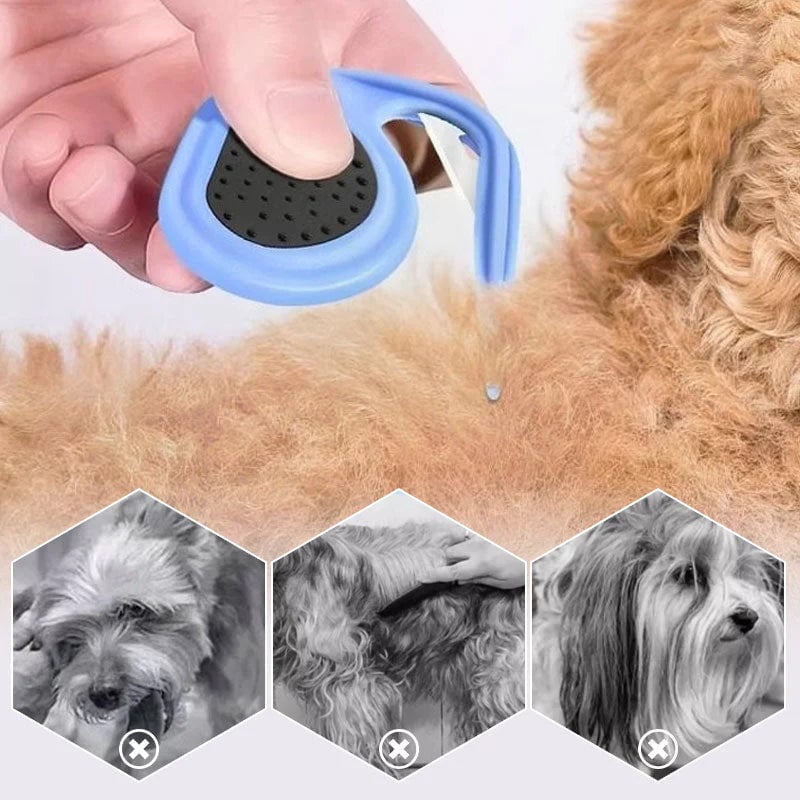Couteau de toilettage pour animaux à poils longs