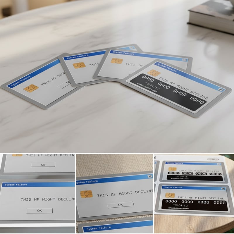 Fun Credit Card Stickers