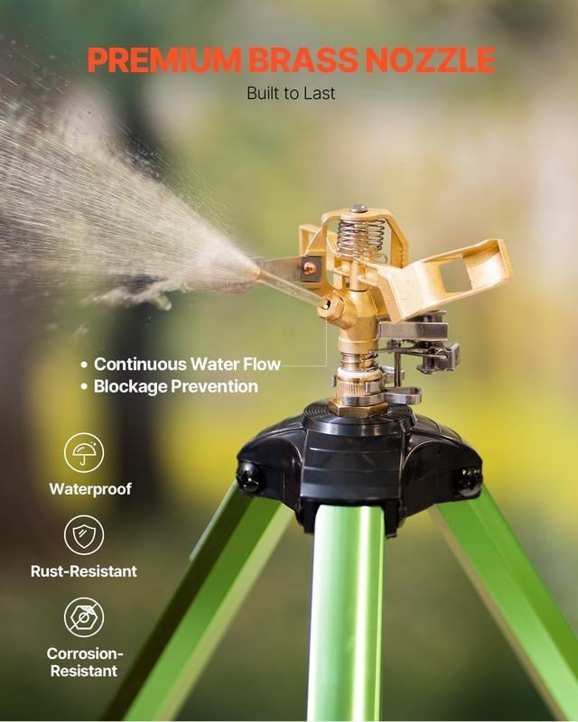 Sakerplus Impact Sprinkler on Tripod Base