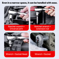 Mini 72-Tooth Quick Ratchet Wrench Set
