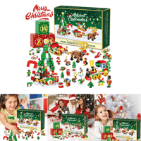 Sakerplus New Advent Calendar Children's Christmas Building Blocks
