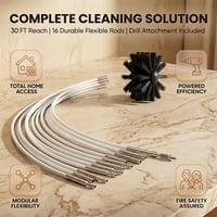 Felt Chimney Brush Cleaning Kit
