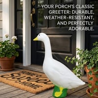 Charming Porch Goose Statue
